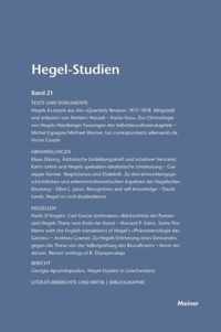 Hegel-Studien / Hegel-Studien Band 21 (1986)