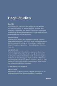 Hegel-Studien / Hegel-Studien Band 25 (1990)