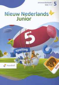 Nieuw Nederlands Junior spelling 5 blok 1-4 antwoordenboek