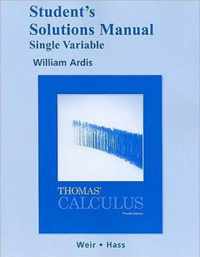 Thomas' Calculus, Single Variable for Thomas' Calculus