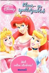 Disney prinses - kleur- en spelletjesblok met extra stickers