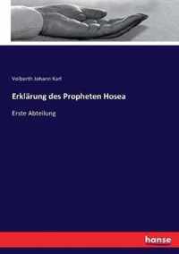 Erklarung des Propheten Hosea