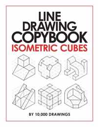 Line Drawing Copybook Isometric Cubes