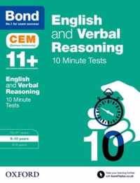 Bond 11+: English & Verbal Reasoning: CEM 10 Minute Tests