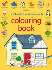 First 100 Words in Spanish Colouring Book