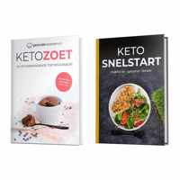 Keto zoet + Snelstart - Keto Zoet Kookboek - 60 Vetverbrandende Toetjes en Snacks - Keto Dieet - Snelle Recepten - Vegan - Nederlands - Keto Bakken - Gezond - Snel Afvallen - Desserts - Gezonderecepten.nl - Geef jouw Keto reis de beste kickstart