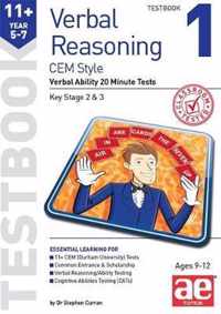 11+ Verbal Reasoning Year 5-7 CEM Style Testbook 1