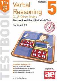 11+ Verbal Reasoning Year 5-7 GL & Other Styles Testbook 5