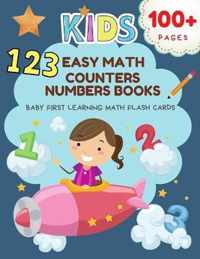 123 Easy Math Counters Numbers Books Baby First Learning Math Flash Cards