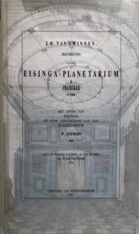 Beschrijving Eisinga planetarium te Franeker 1780