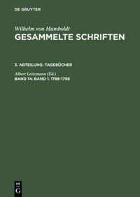 Gesammelte Schriften, Band 14, Band 1. 1788-1798