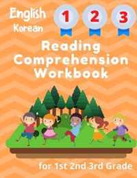 English Korean Reading Comprehension Workbook for 1st 2nd 3rd Grade