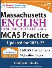 MCAS Test Prep: Grade 7 English Language Arts Literacy (ELA) Practice Workbook and Full-length Online Assessments