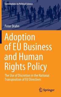 Adoption of EU Business and Human Rights Policy