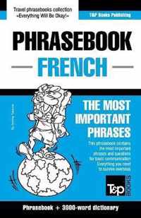 English-French Phrasebook and 3000-Word Topical Vocabulary