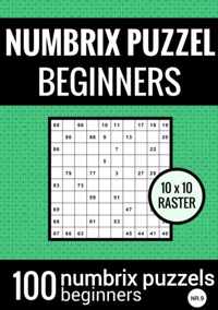 Numbrix Puzzel Makkelijk voor Beginners - Puzzelboek met 100 Numbrix Puzzels - NR.9