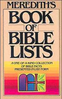 Meredith's Book of Bible Lists