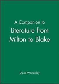 A Companion to Literature from Milton to Blake