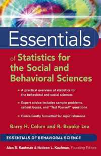 Essentials Of Statistics For The Social And Behavioral Sciences