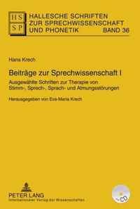 Beitraege Zur Sprechwissenschaft I