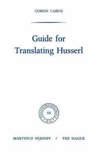 Guide for Translating Husserl