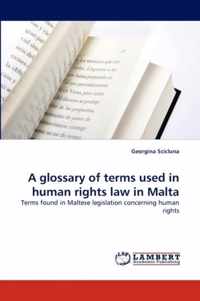 A glossary of terms used in human rights law in Malta