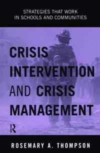 Crisis Intervention and Crisis Management