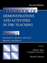 Handbook Of Demonstrations And Activities In The Teaching Of Psychology, Second Edition: Volume I: Introductory, Statistics, Research Methods, And His