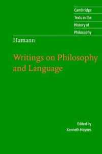 Hamann Writings On Philosophy & Language