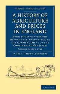 A History of Agriculture and Prices in England