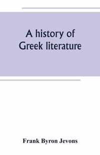 A history of Greek literature