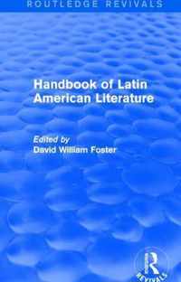 Handbook of Latin American Literature (Routledge Revivals)