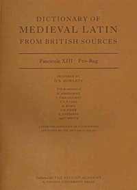 Dictionary Of Medieval Latin From British Sources