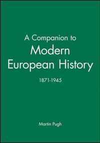 A Companion to Modern European History