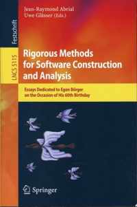 Rigorous Methods for Software Construction and Analysis