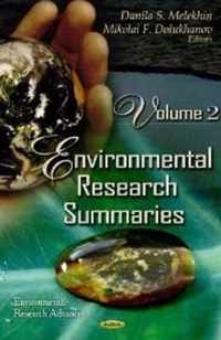 Environmental Research Summaries