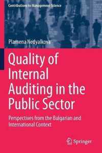 Quality of Internal Auditing in the Public Sector