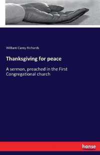 Thanksgiving for peace