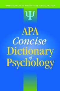 APA Concise Dictionary of Psychology