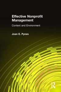 Effective Nonprofit Management: Context and Environment