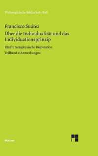 UEber die Individualitat und das Individuationsprinzip. 5. methaphysische Disputation / UEber die Individualitat und das Individuationsprinzip. 5. methaphysische Disputation