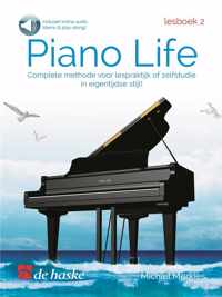 Piano Life | Lesboek 2 | Complete methode voor lespraktijk of zelfstudie in een eigentijdse stijl!