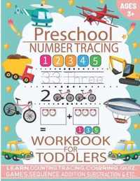 Preschool Number Tracing Workbook for Toddlers