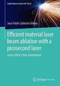 Efficient material laser beam ablation with a picosecond laser