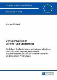 Der Sportverein im Vereins- und Steuerrecht