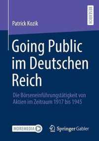 Going Public Im Deutschen Reich