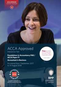 FIA Foundations of Accountant in Business FAB (ACCA F1)