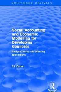 Social Accounting and Economic Modelling for Developing Countries