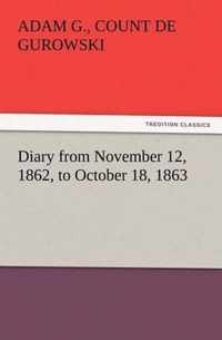 Diary from November 12, 1862, to October 18, 1863