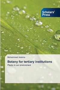 Botany for tertiary institutions